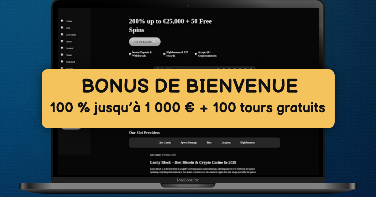 Lucky Block Casino banner